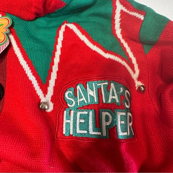 U Look Ugly Christmas Sweater Sz Medium Unisex Adult Hooded Santa’s Helper New - Picture 6 of 12